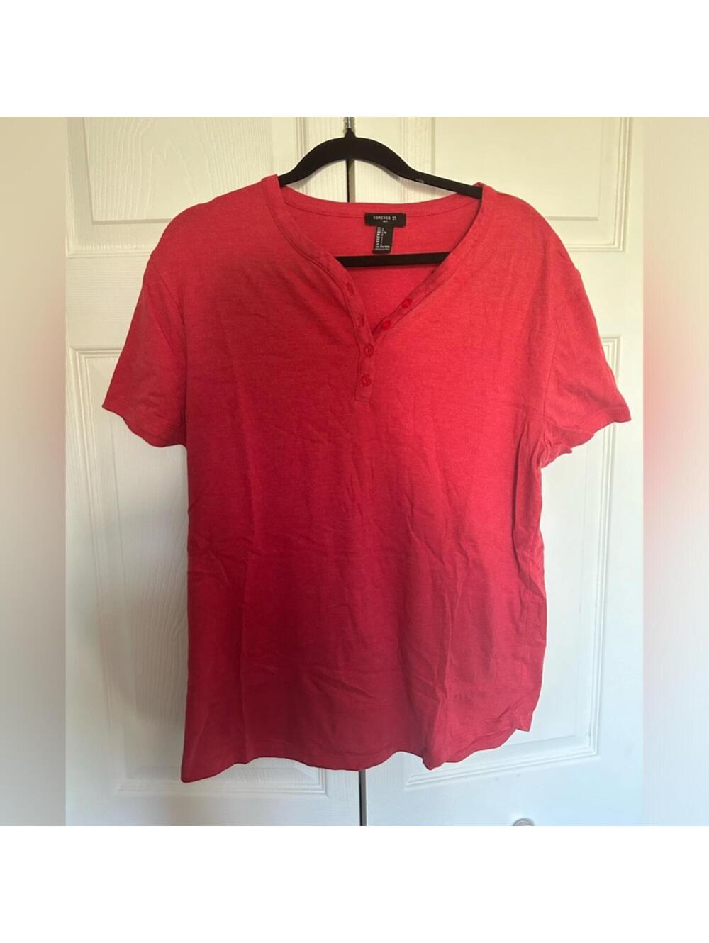 Men’s Red Shirt - Forever 21 - Large - EUC